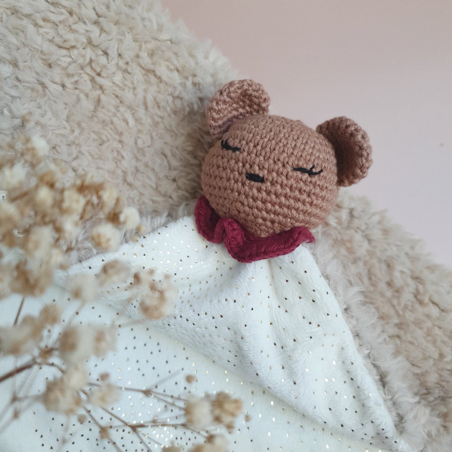 Doudou Toudoux ourson personnalisé – Fait main et conforme CE