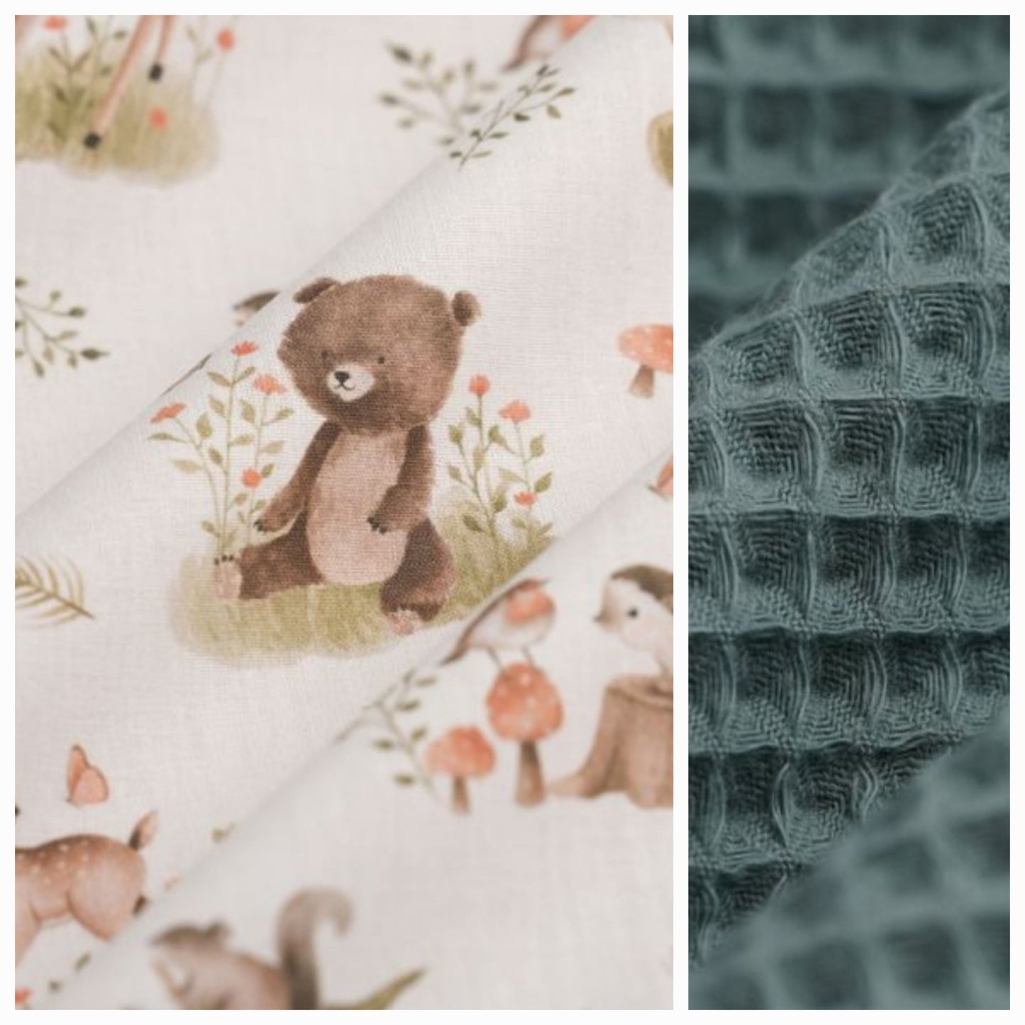 Sur mesure – Serviette de table enfant nid d’abeille élastique personnalisée