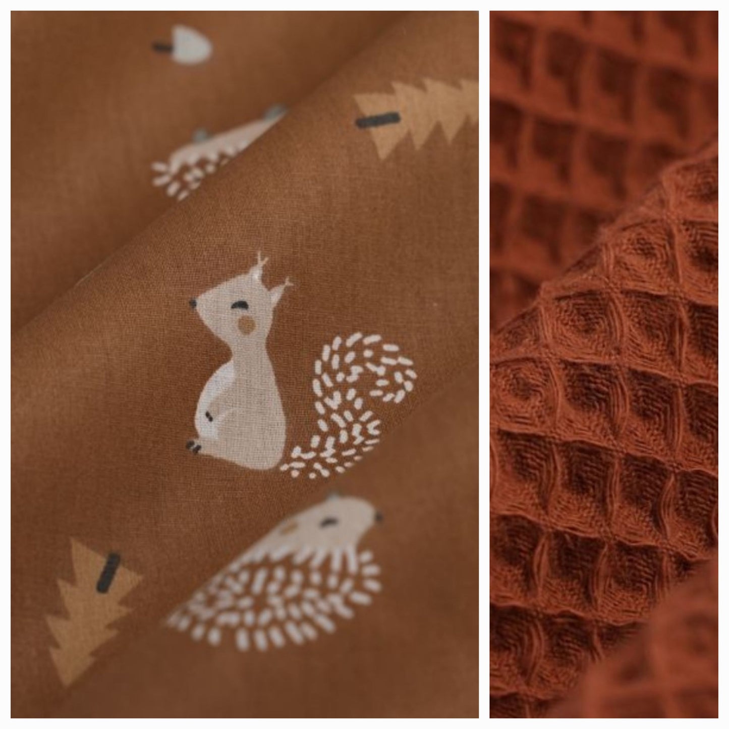 Sur mesure – Matelas à langer nomade bébé nid d’abeille & coton personnalisable