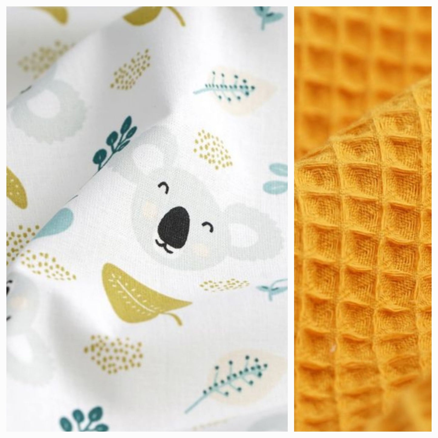 Sur mesure – Serviette de table enfant nid d’abeille élastique personnalisée