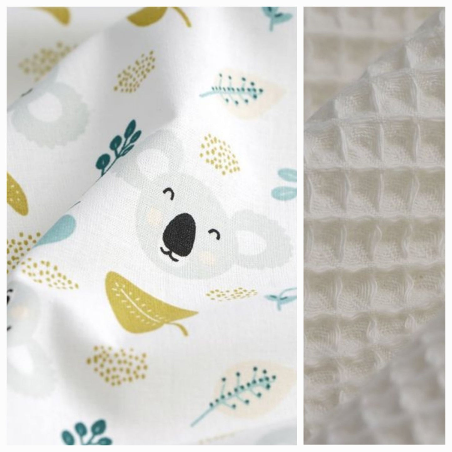 Sur mesure – Serviette de table enfant nid d’abeille élastique personnalisée