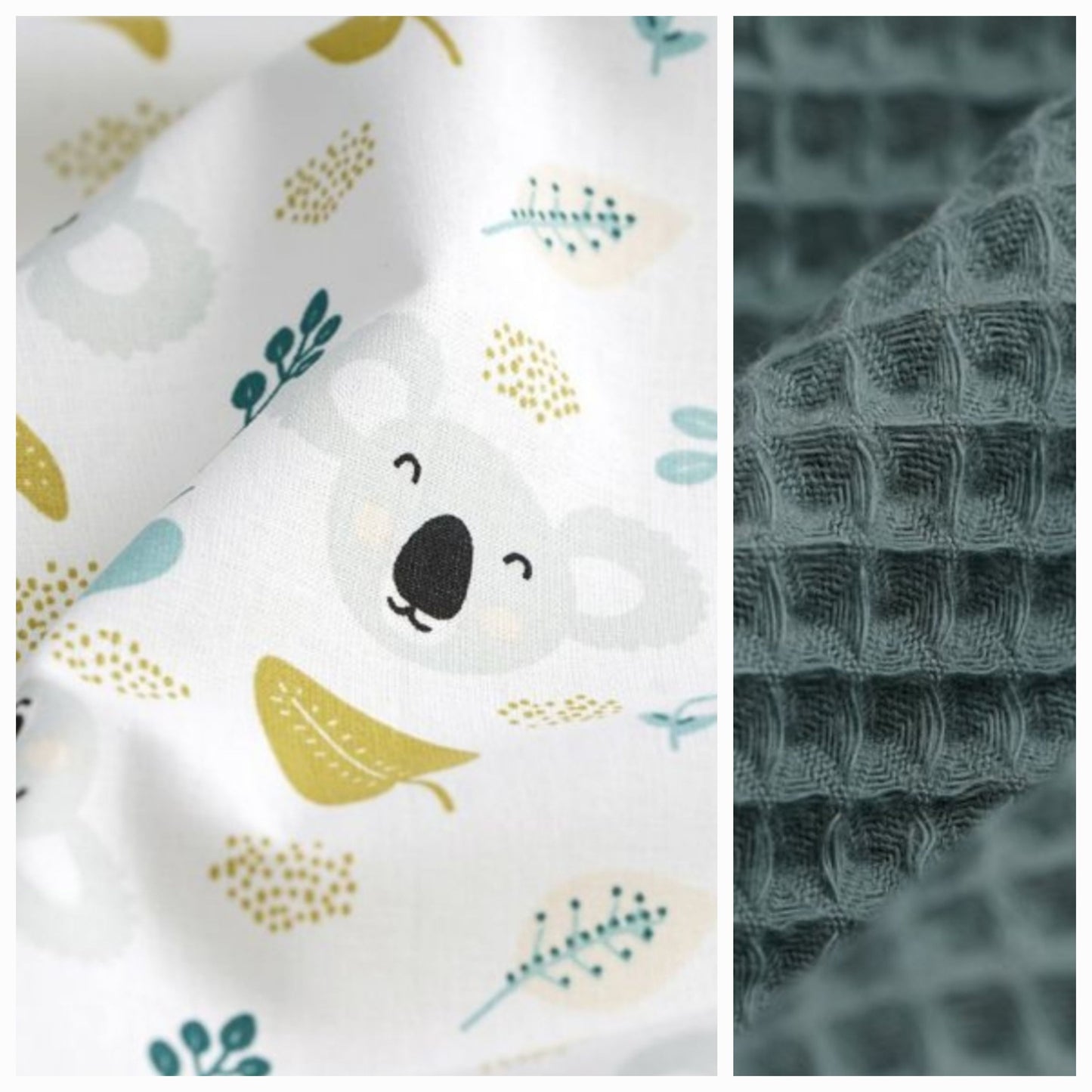 Sur mesure – Serviette de table enfant nid d’abeille élastique personnalisée