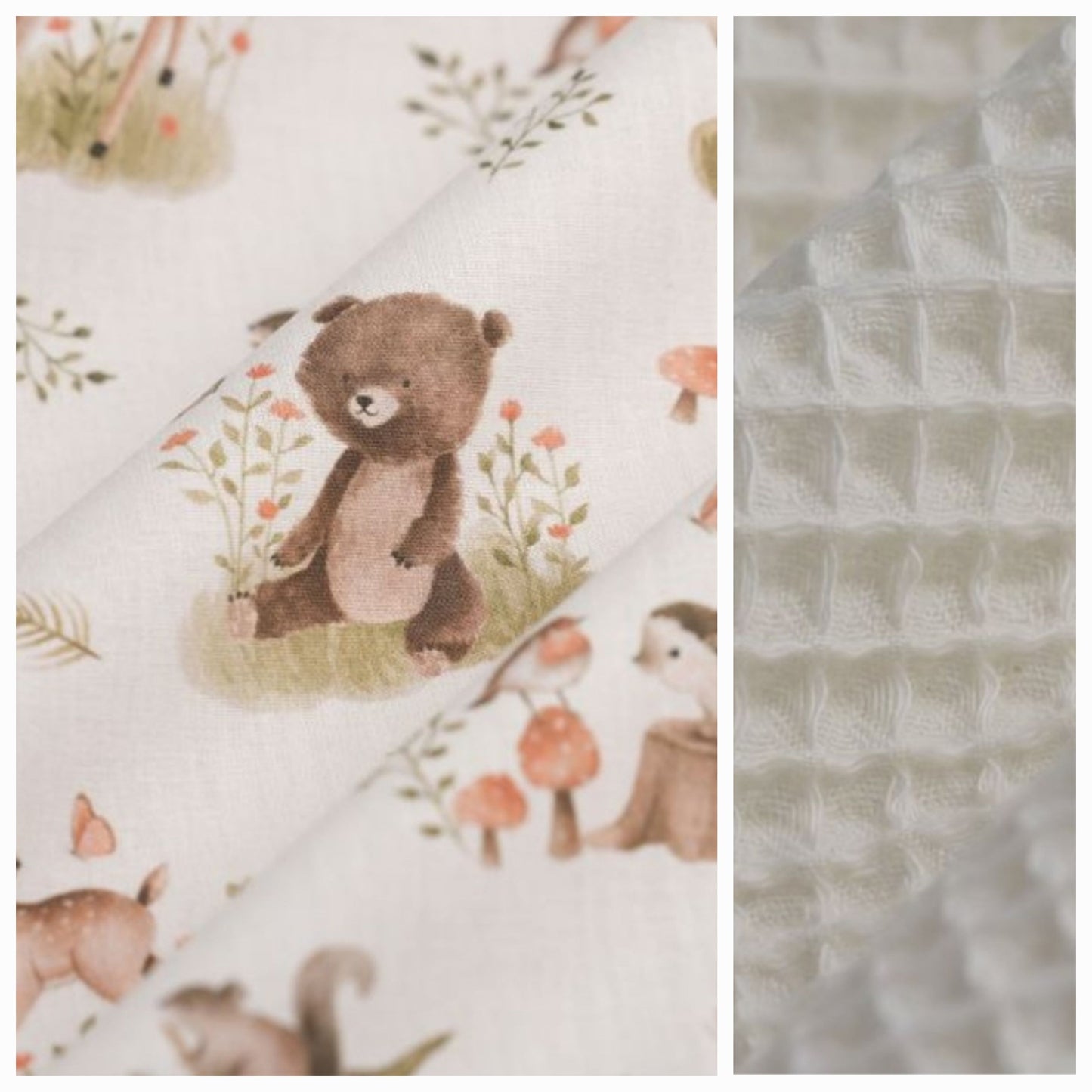 Sur mesure – Serviette de table enfant nid d’abeille élastique personnalisée