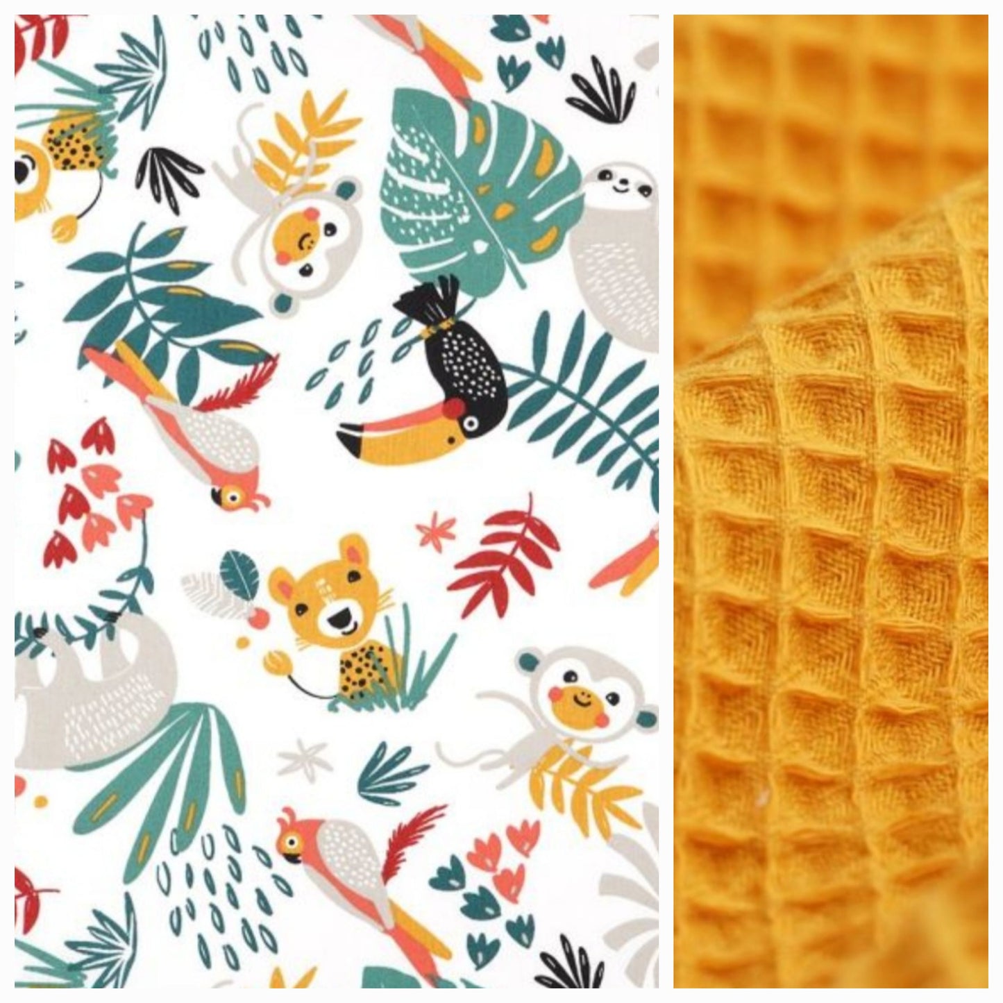 Sur mesure – Serviette de table enfant nid d’abeille élastique personnalisée