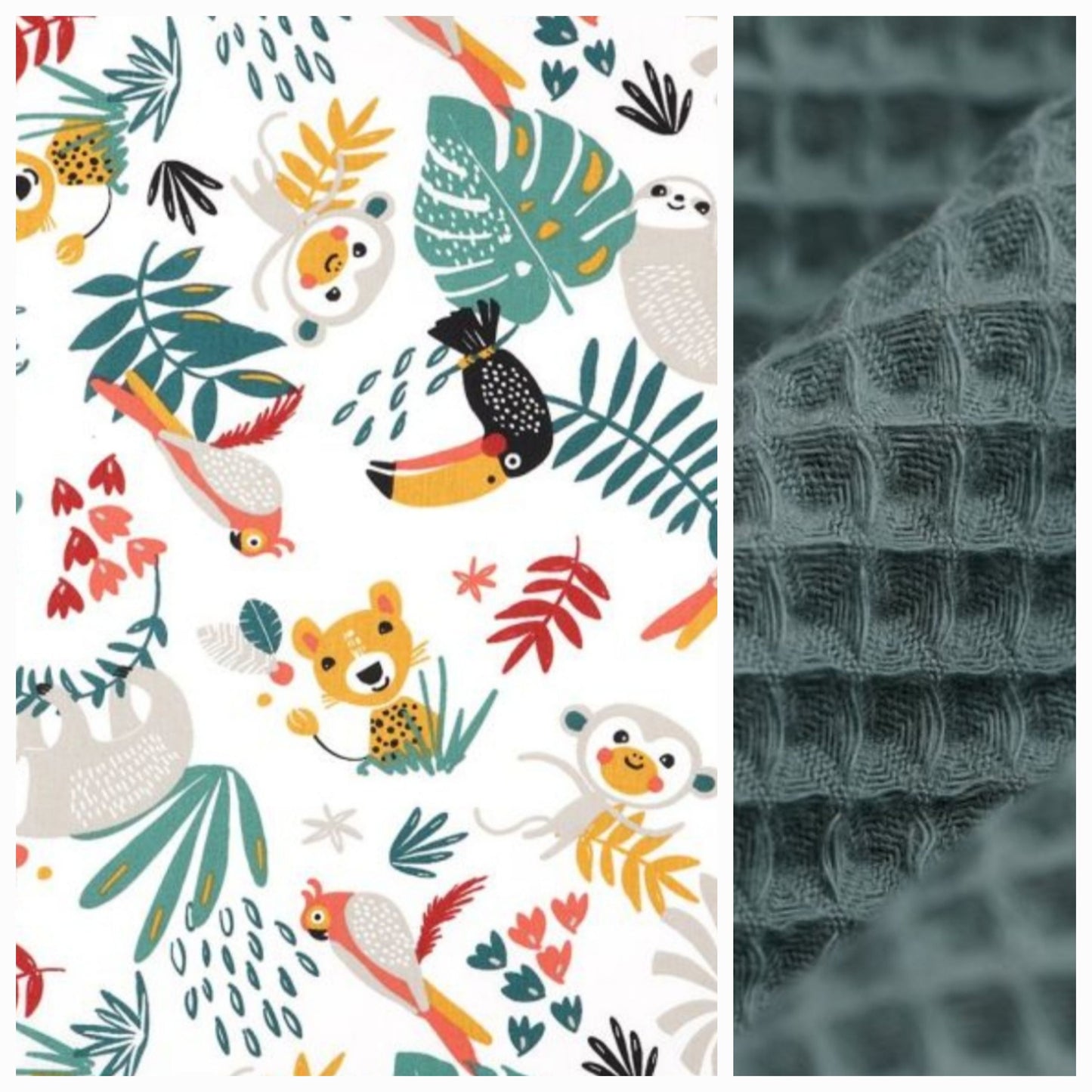Sur mesure – Serviette de table enfant nid d’abeille élastique personnalisée