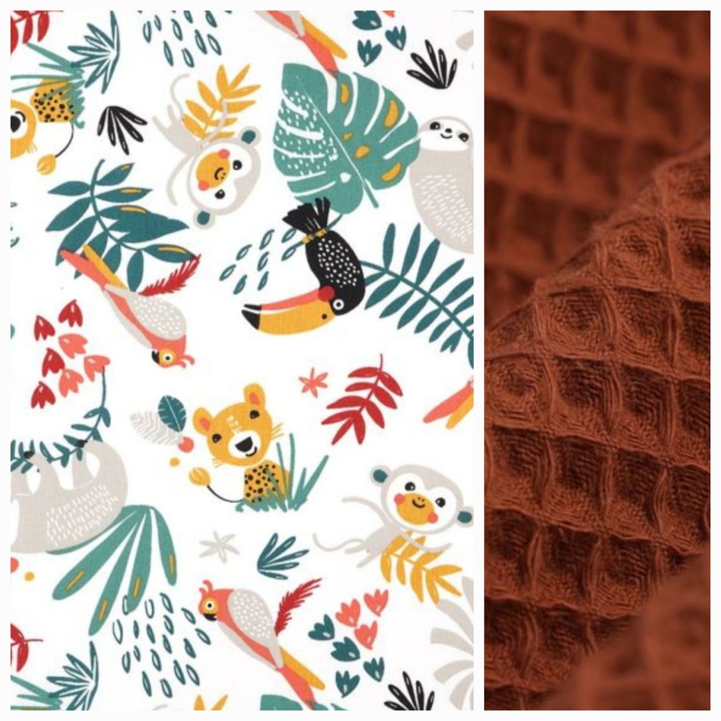 Sur mesure – Serviette de table enfant nid d’abeille élastique personnalisée