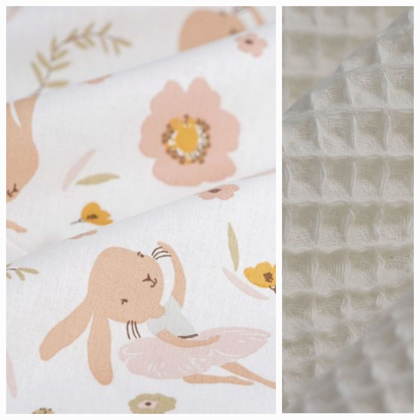 Sur mesure – Serviette de table enfant nid d’abeille élastique personnalisée
