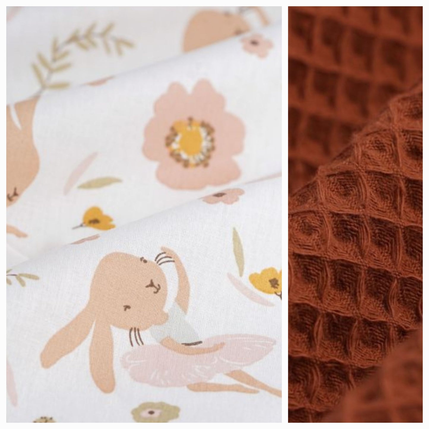 Sur mesure – Serviette de table enfant nid d’abeille élastique personnalisée