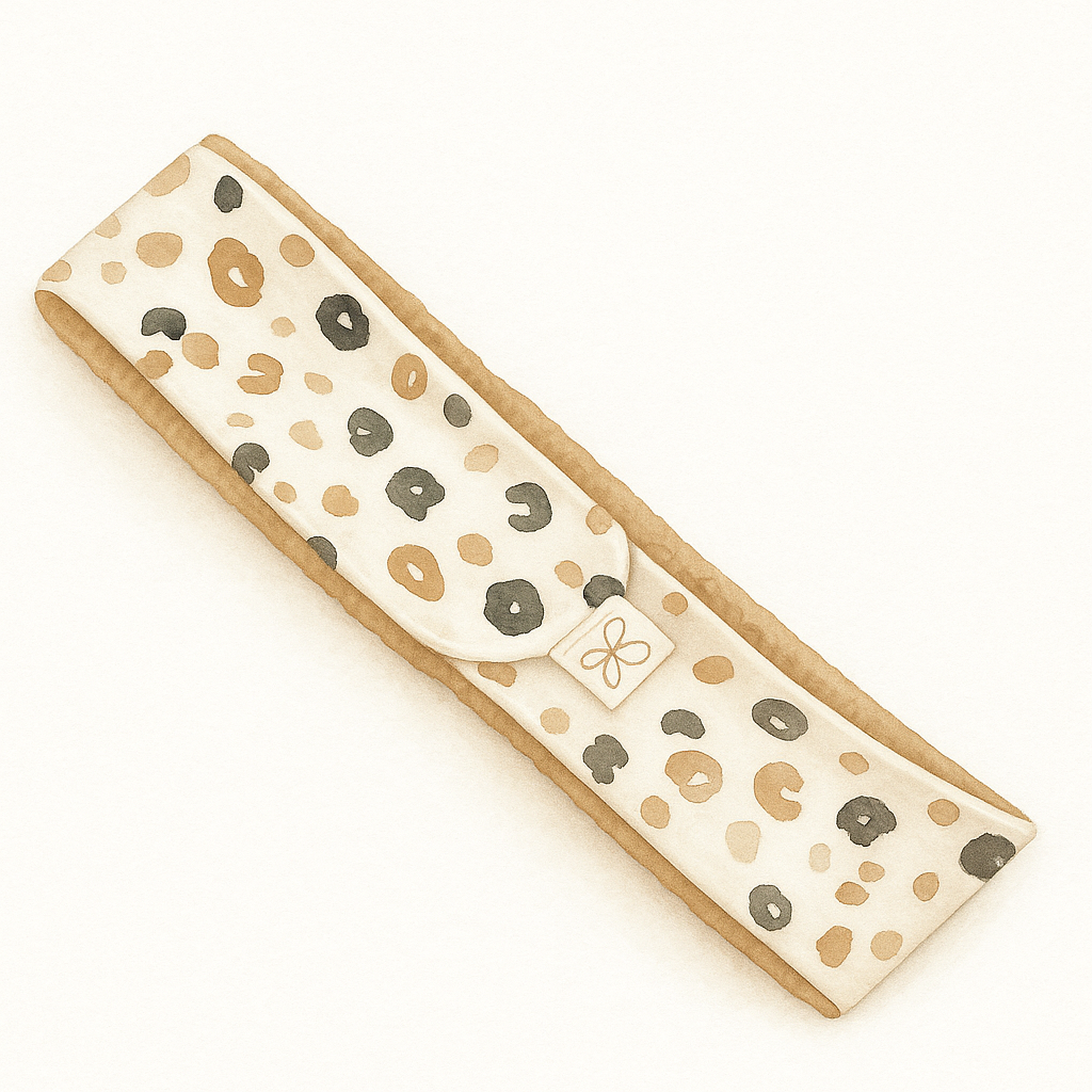 Sur mesure - Bandeau soin visage lavable en éponge bambou