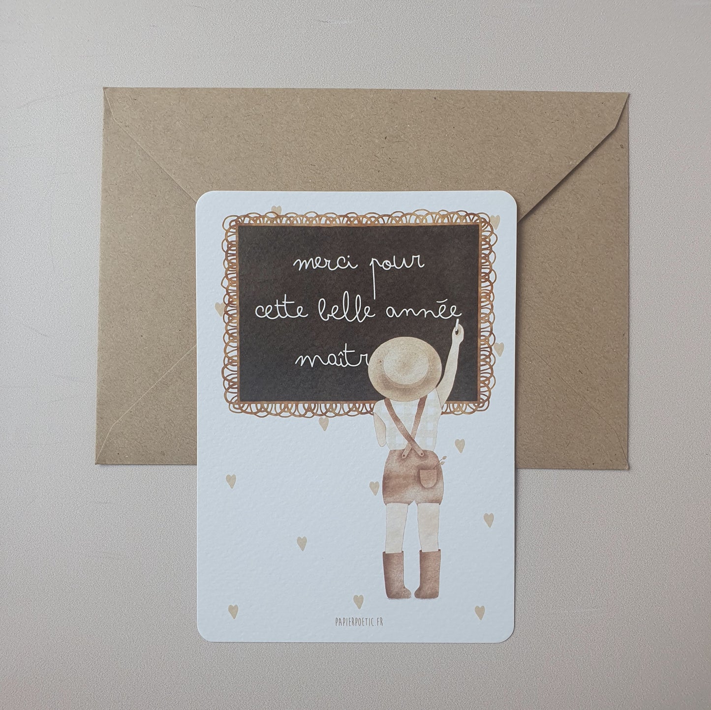 Carte école "Merci pour cette belle année"