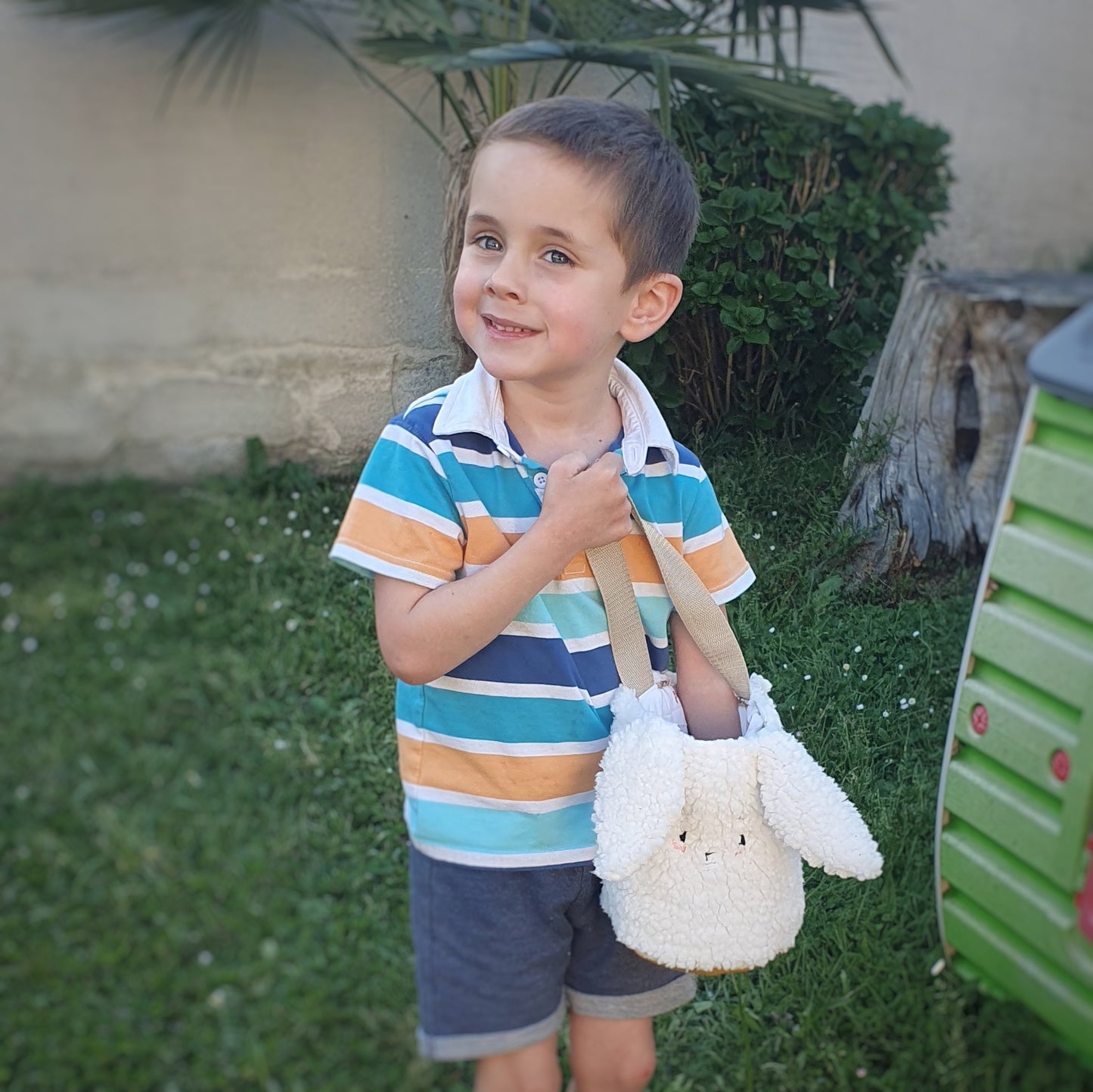 Panier lapin fait main – Chambre bébé