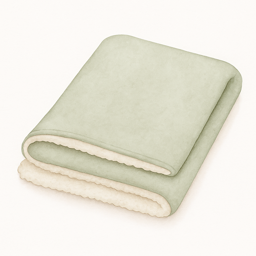 Sur mesure – Couverture bébé personnalisée douce & élégante fait main