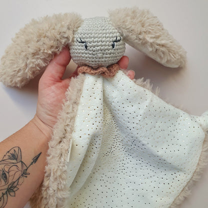 Doudou Toudoux personnalisé – Tête crochetée et oreilles douces