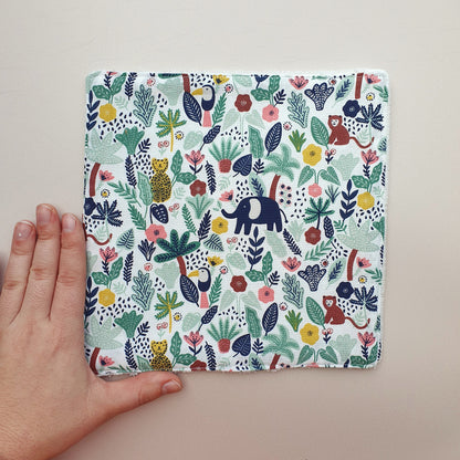 Débarbouillette lavable bébé – Éponge bambou douce & personnalisable
