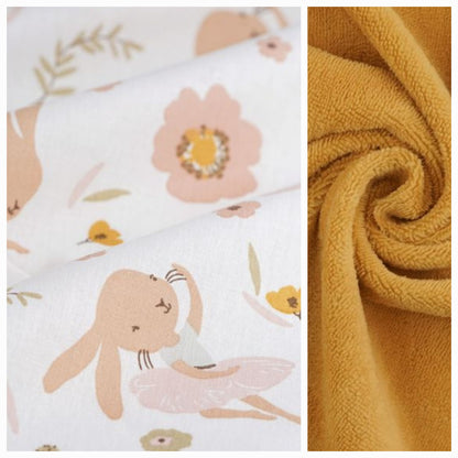 Bavoir bandana naissance (0–6 mois) – Fait main & personnalisable