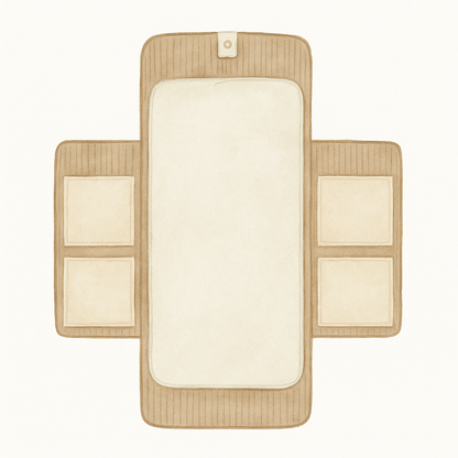 Sur mesure – Matelas à langer nomade bébé personnalisé pratique & élégant