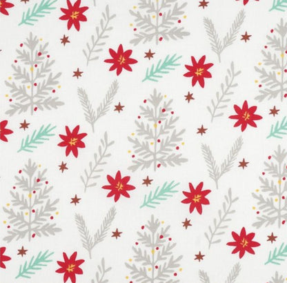 Edition limité: Serviette à mains 30x50 cm – Eponge bambou & tissu Noël | Fait main