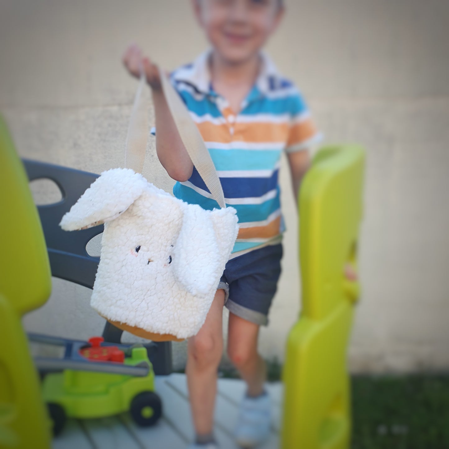 Panier lapin fait main – Chambre bébé