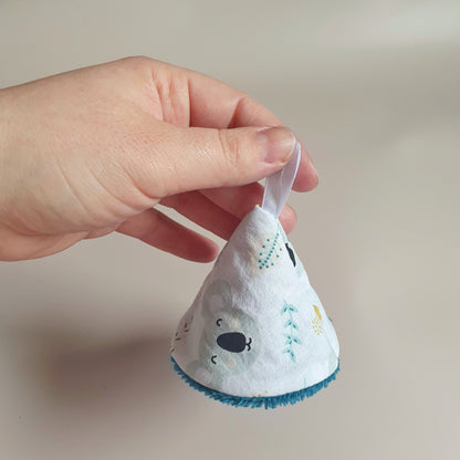 Tipi pare-pipi bébé – Anti-éclaboussures fait main & réutilisable
